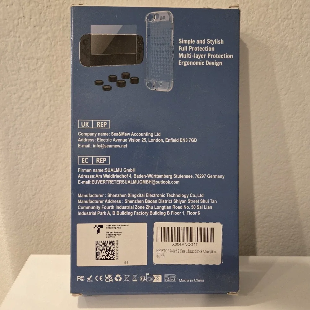 HeysTop Clear PC Protective Case for Nintendo Switch 2 Scratch & Drop Resistant
